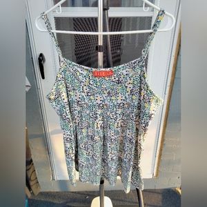 Ladies floral blouse top with strap Elle made from the Philippines